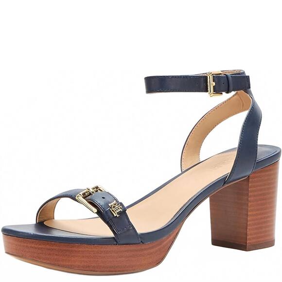 RALPH LAUREN Shoes - NEW RALPH LAUREN women's melissah heeled sandals in refined navy